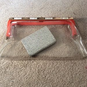 Vintage Jenny Packham transparent clutch